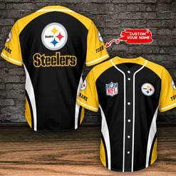 Pittsburgh Steelers Personalized Baseball Jersey BG718