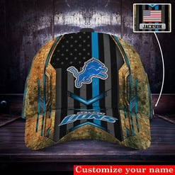 Detroit Lions Personalized Classic Cap BG523