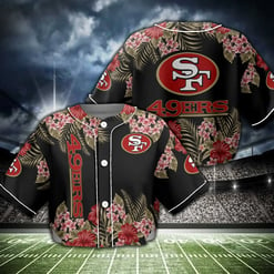 San Francisco 49ers Crop Top Baseball Jersey 71