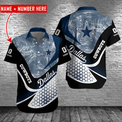 Dallas Cowboys Personalized Button Shirt BB690