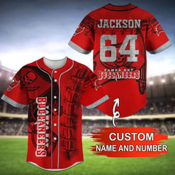 Tampa Bay Buccaneers Personalized Baseball Jersey BG97