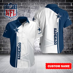 Dallas Cowboys Personalized Button Shirt BB631