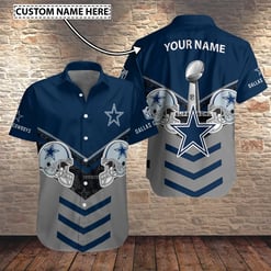 Dallas Cowboys Personalized Button Shirt BB662