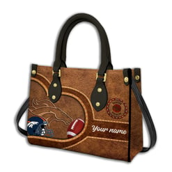 Denver Broncos Personalized Leather Hand Bag BBLTHB609