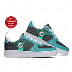 Miami Dolphins Personalized AF1 Shoes BG117