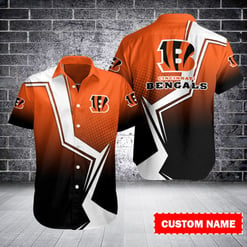 Cincinnati Bengals Personalized Button Shirt BB366