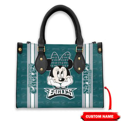 Philadelphia Eagles Personalized Leather Hand Bag BBLTHB445