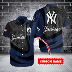 New York Yankees Personalized Button Shirt BB875