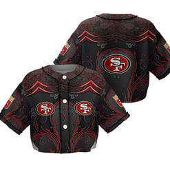 San Francisco 49ers Crop Top Baseball Jersey 31