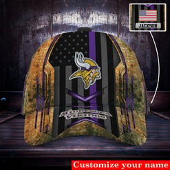 Minnesota Vikings Personalized Classic Cap BG532