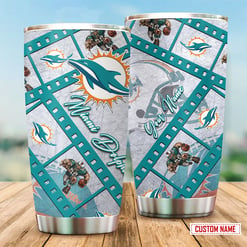 Miami Dolphins Personalized Tumbler BG349