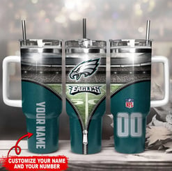 Philadelphia Eagles Personalized Limited Edition Sport Fan Gift 40oz Tumbler AZC40OZT136