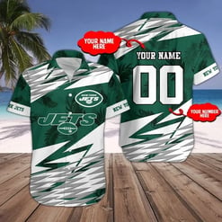 New York Jets Personalized Button Shirts BG148