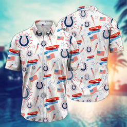 Indianapolis Colts - Happy 4th Of July Button Shirt BB899