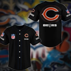 Chicago Bears Personalized Baseball Jersey AZCBJS104