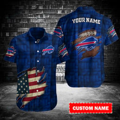 Buffalo Bills Personalized Button Shirt BB114