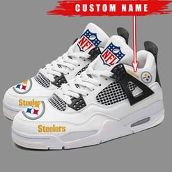 Pittsburgh Steelers Personalized AJ4 Sneaker BG298