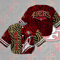 San Francisco 49ers Crop Top Baseball Jersey 142