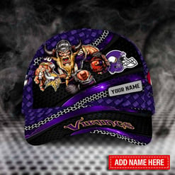 Minnesota Vikings Personalized Classic Cap BG563