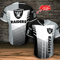 Las Vegas Raiders Personalized Baseball Jersey BG518