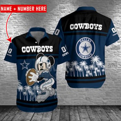 Dallas Cowboys Personalized Button Shirt BB773