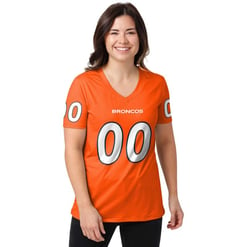 Denver Broncos Personalized V-neck Women T-shirt BG730