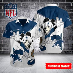 Dallas Cowboys Personalized Button Shirt BB437