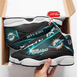 Miami Dolphins Personalized AJD13 Sneakers BG198