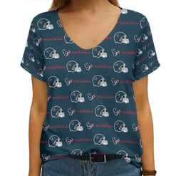 Houston Texans V-neck Women T-shirt