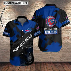 Buffalo Bills Personalized Button Shirt BB337