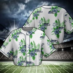 Seattle Seahawks Crop Top Baseball Jersey 56