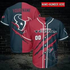 Houston Texans Personalized Baseball Jersey BG986