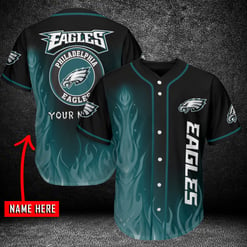 Philadelphia Eagles Personalized Baseball Jersey BG979