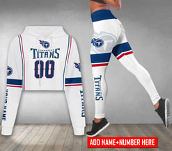 Tennessee Titans Personalized Combo Croptop Hoodie And Leggings BGLG388+BG2CHD388