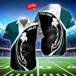 Philadelphia Eagles Personalized Button Shirt BB463