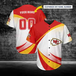 Kansas City Chiefs Personalized Baseball Jersey 234