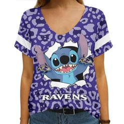 Baltimore Ravens V-neck Women T-shirt