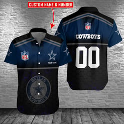 Dallas Cowboys Personalized Button Shirt BB1029