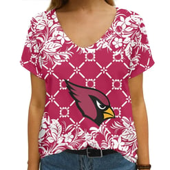 Arizona Cardinals V-neck Women T-shirt