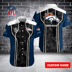 Denver Broncos Personalized Button Shirt BB355