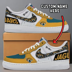 Jacksonville Jaguars Personalized AF1-1 Shoes AF1S016