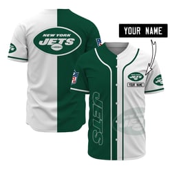 New York Jets Personalized Baseball Jersey 501