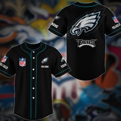 Philadelphia Eagles Personalized Baseball Jersey AZCBJS124