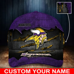 Minnesota Vikings Personalized Classic Cap BG310