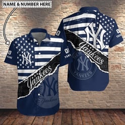 New York Yankees Personalized Button Shirt BB739