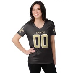 New Orleans Saints Personalized V-neck Women T-shirt BG744