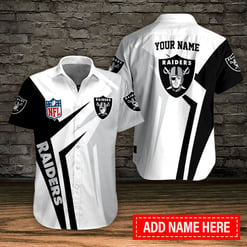 Las Vegas Raiders Personalized Button Shirt BB719