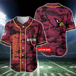 Arizona Cardinals Personalized Baseball Jersey BG218