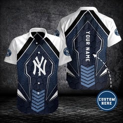 New York Yankees Personalized Button Shirt BG752