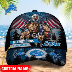 Detroit Lions Personalized Classic Cap BB532